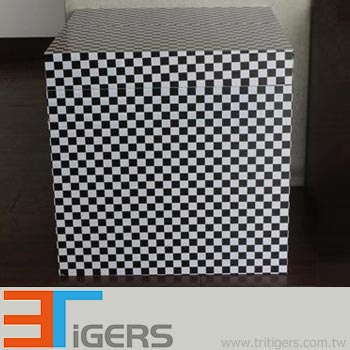 Large check pattern vinyl wraps