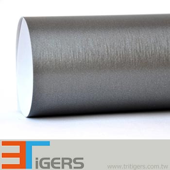 Steel patter brushed metallic wrapping vinyl for cars