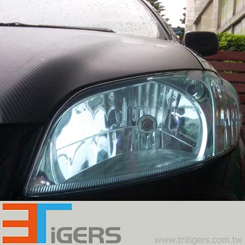 headlight & taillight protection PVC (transparent yellow)