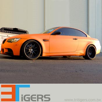 マットオレンジ色の車の塗料ビヒクルビニールステッカー