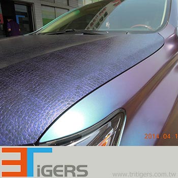 Cast lila Leder Textur Autoverpackungsfolie mit Luftblase frei Liner