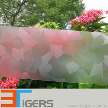 geometrisches Muster selbstklebende PVC-Folie f&#xFC;r Fenster