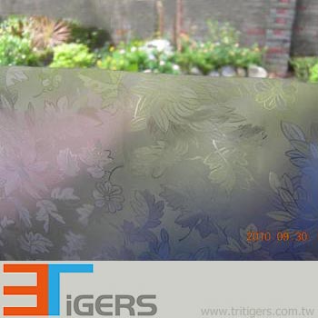 flower pattern privacy PVC building film for windows
