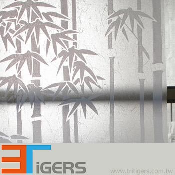 bambú ventana impreso deco y privacidad película