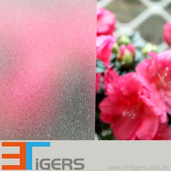 frosted polymeric self-adhesive window film