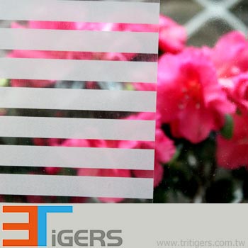 10mm silver stripes window/glass decoration plastic film