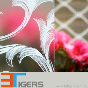 frosted classic flower windows decoration film