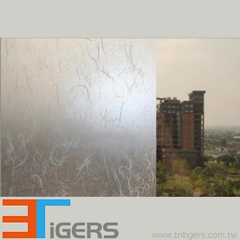 rice paper privacy and decorative film for glass, deco window film - R255