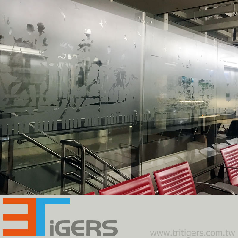 Frosted, self-adhesive window decoration PVC