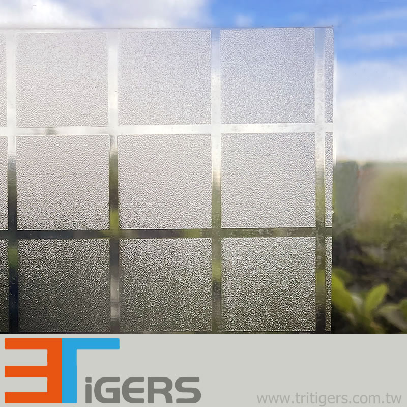 Square Pattern, frosted privacy glass film, Square size 30mm x 30mm